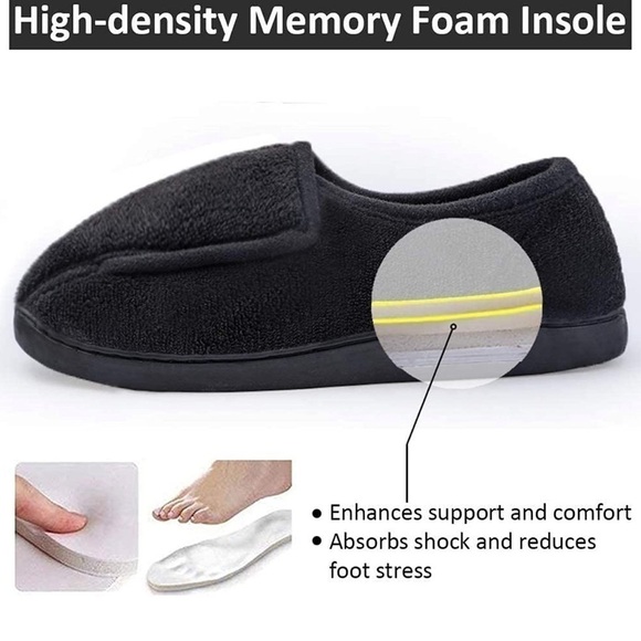 ⭐️NWT Git-up Women Memory Foam Diabetic Slippers With Rubber Sole⭐️ - Picture 3 of 5
